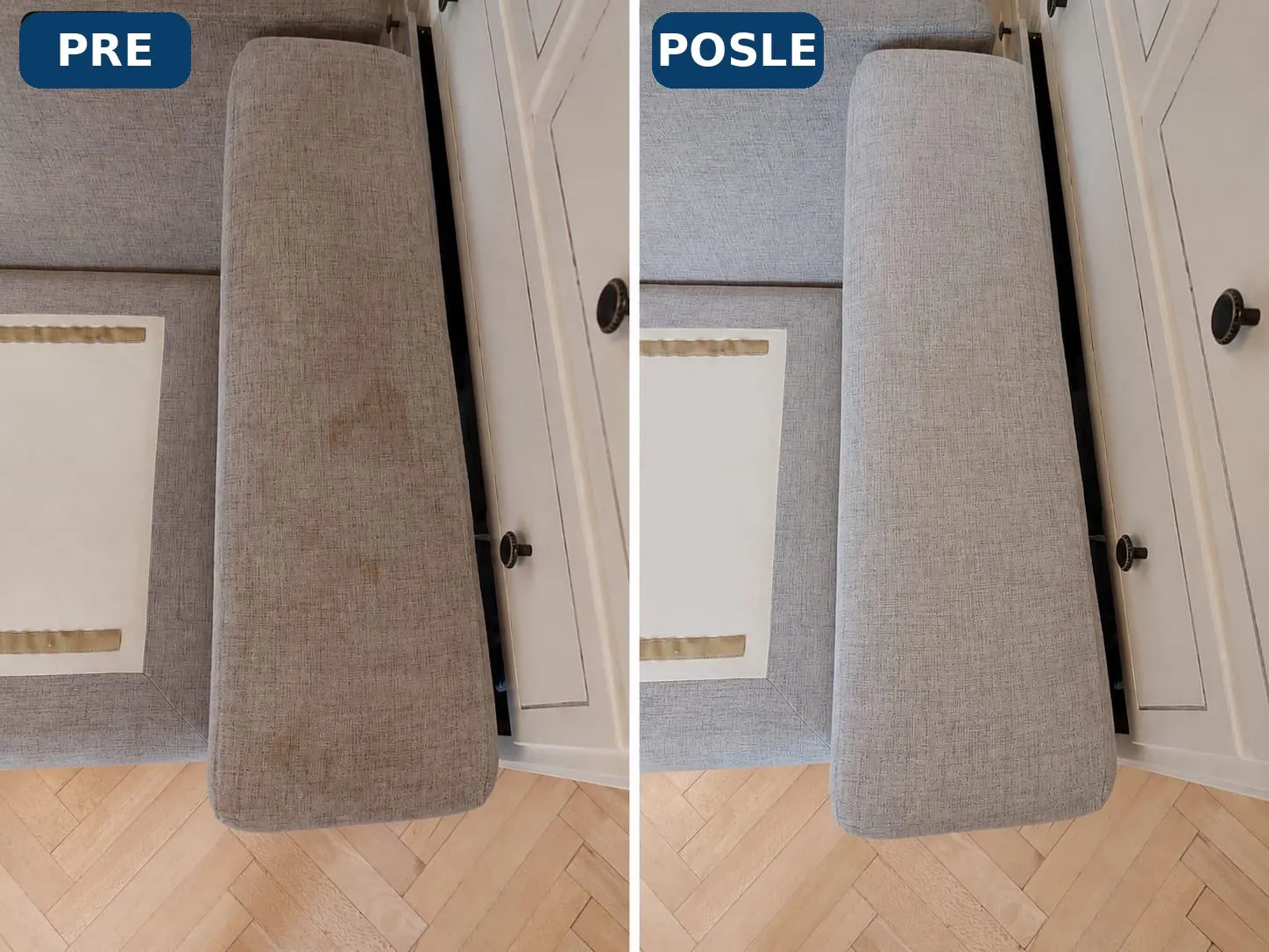 Naslon troseda — pre i posle