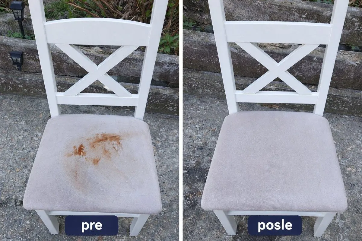 Trpezarijska stolica — uklanjanje fleke